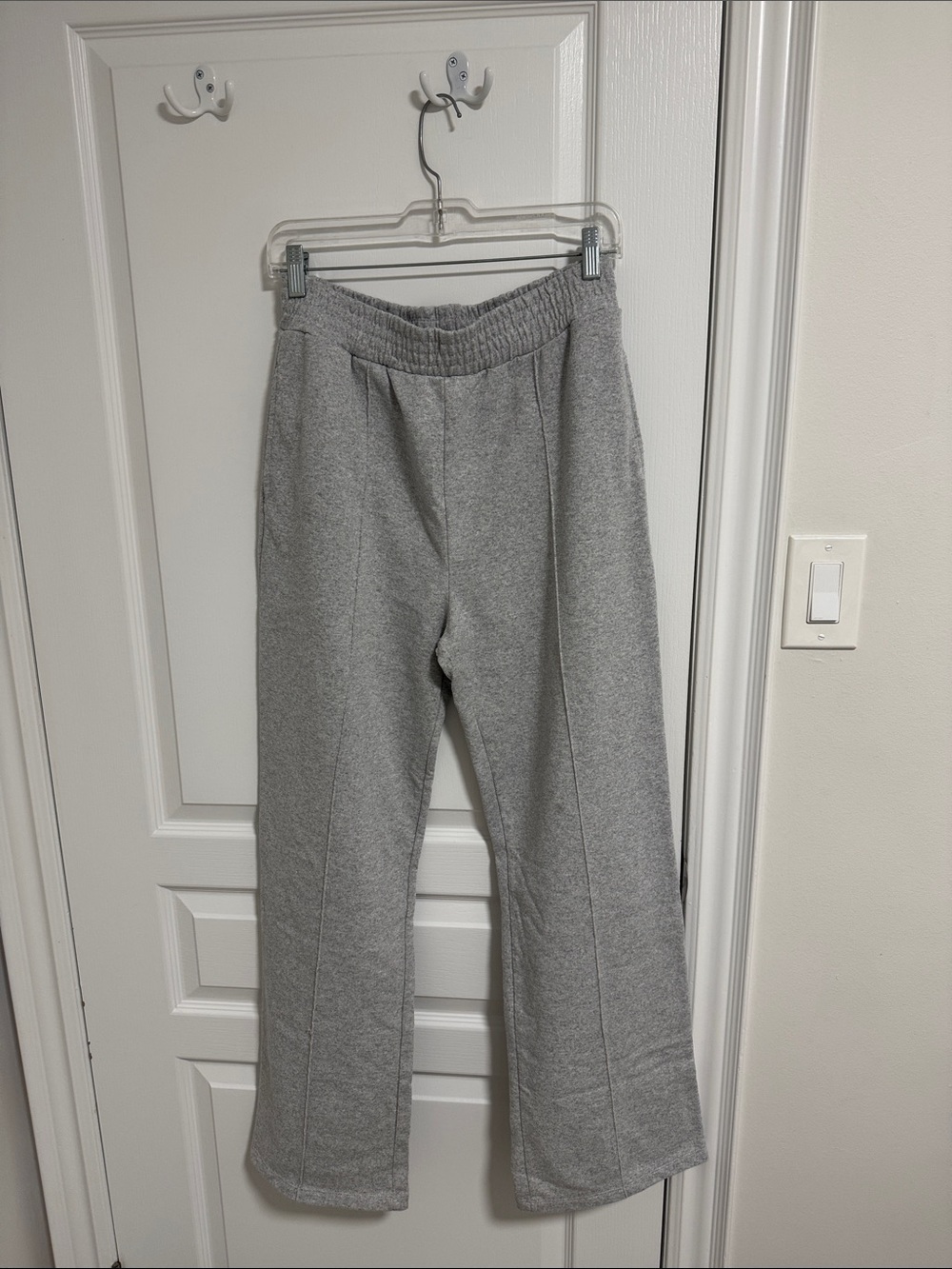 Cotton On Light Gray Pull-On flare Trousers